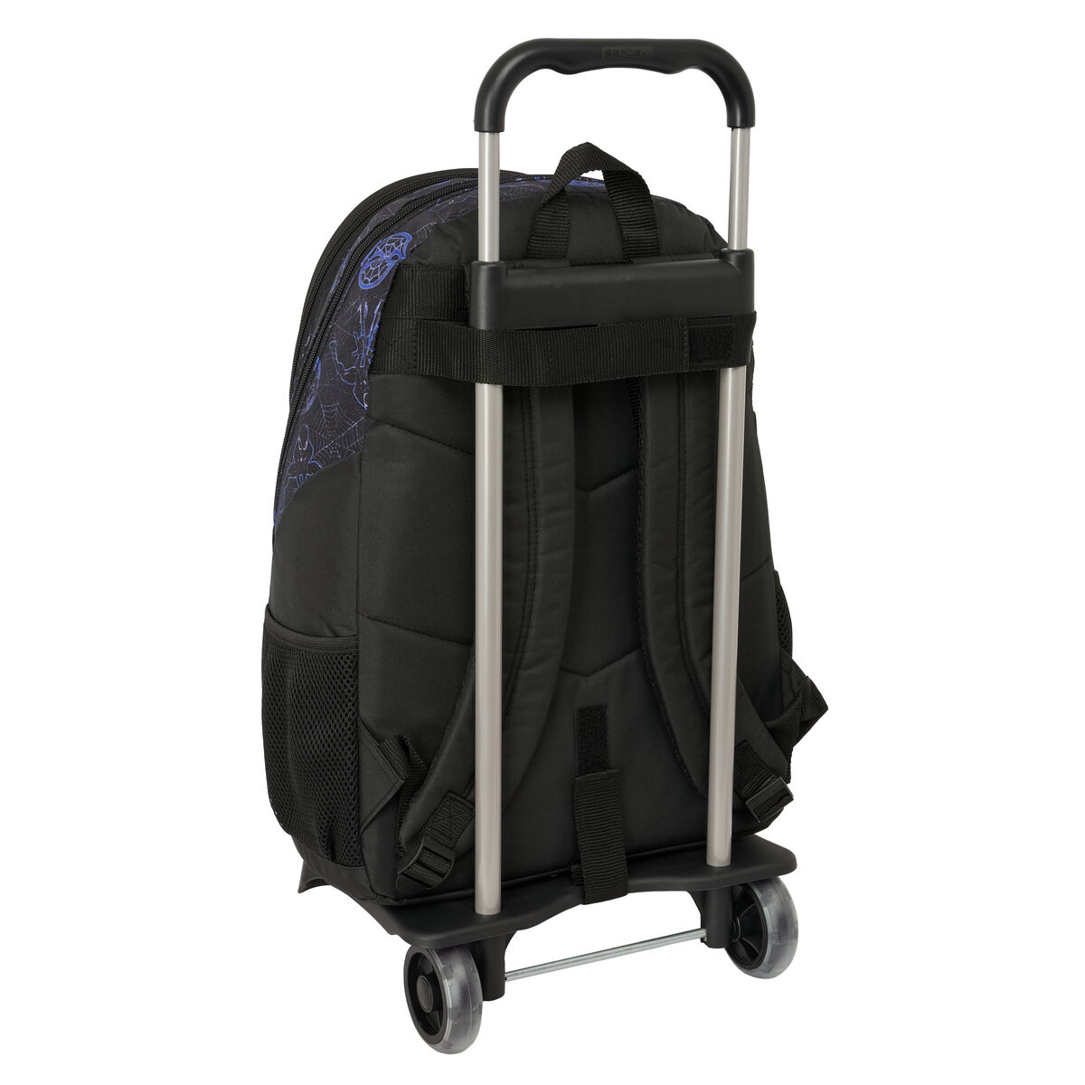 School Rucksack with Wheels Spider-Man Attack Black 32 x 44 x 16 cm