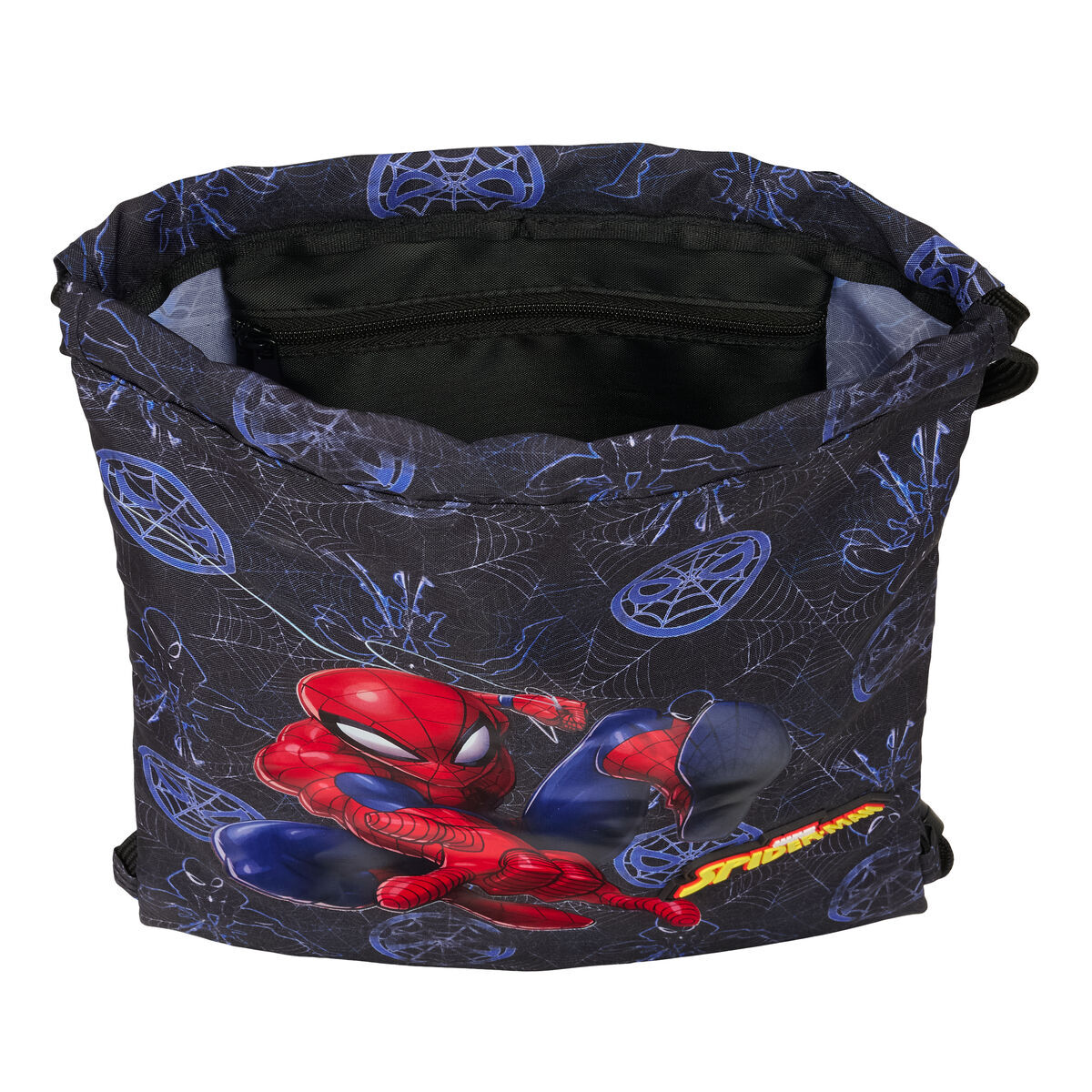 Backpack with Strings Spider-Man Attack Black 26 x 34 x 1 cm