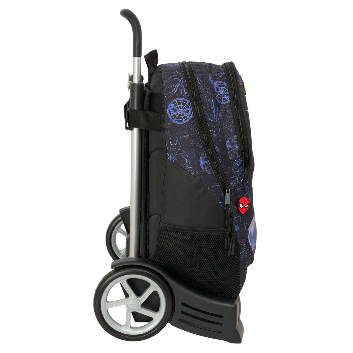 School Rucksack with Wheels Spider-Man Attack Black 32 x 44 x 16 cm