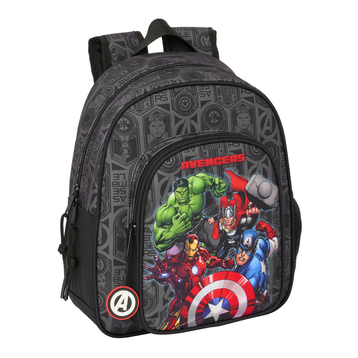 School Bag The Avengers Vendetta Black 27 x 33 x 10 cm