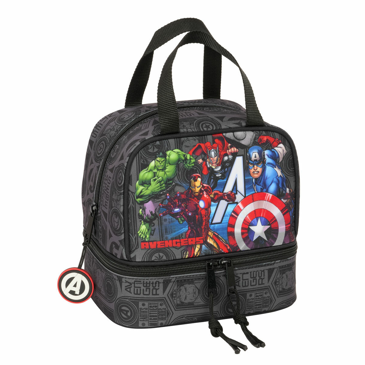 Lunchbox The Avengers Vendetta Black 20 x 20 x 15 cm Lunchbox The Avengers Vendetta Black 20 x 20 x 15 cm