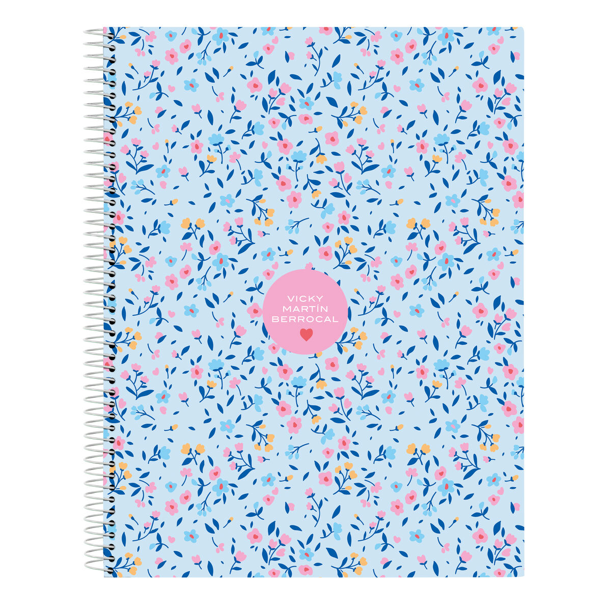 Notebook Vicky MartÃ­n Berrocal ParaÃ­so Blue Pink A4 120 Sheets