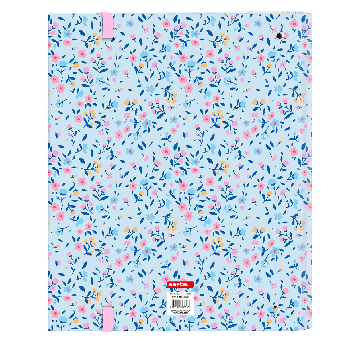 Ring binder Vicky Martn Berrocal Paraso Blue Pink 27 x 32 x 3.5 cm