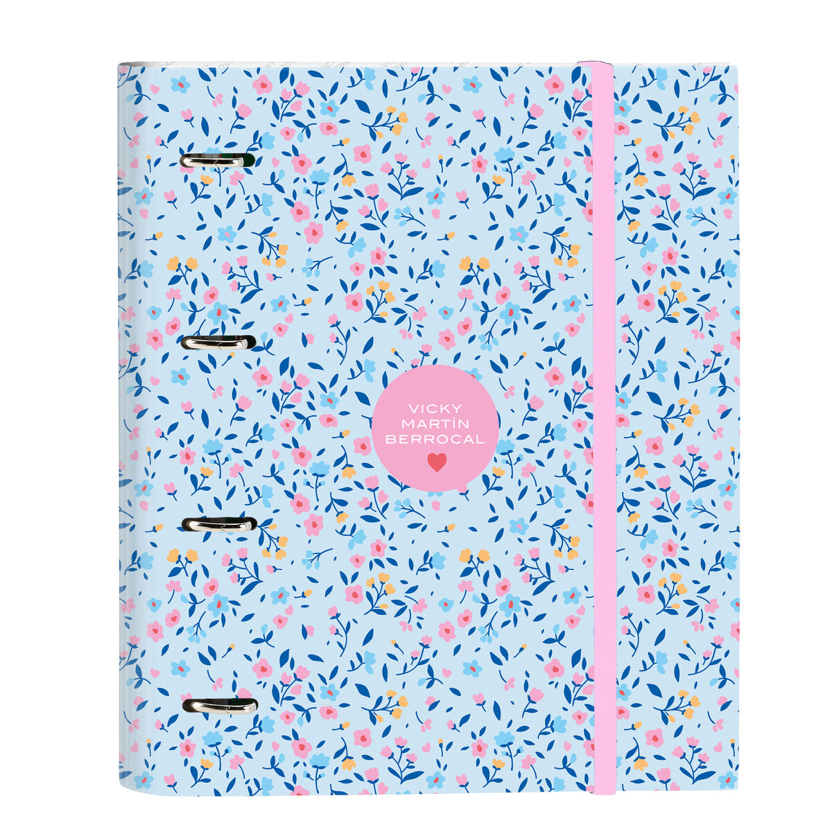 Ring binder Vicky Martn Berrocal Paraso Blue Pink 27 x 32 x 3.5 cm