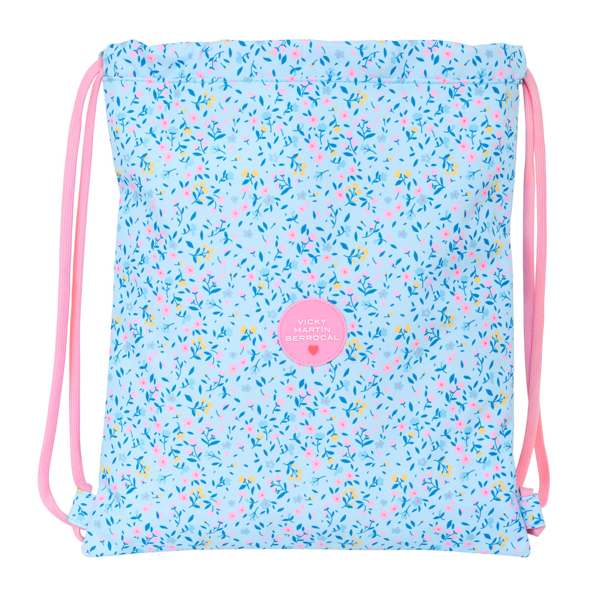 Backpack with Strings Vicky MartÃ­n Berrocal ParaÃ­so Blue Pink 35 x 40 x 1 cm