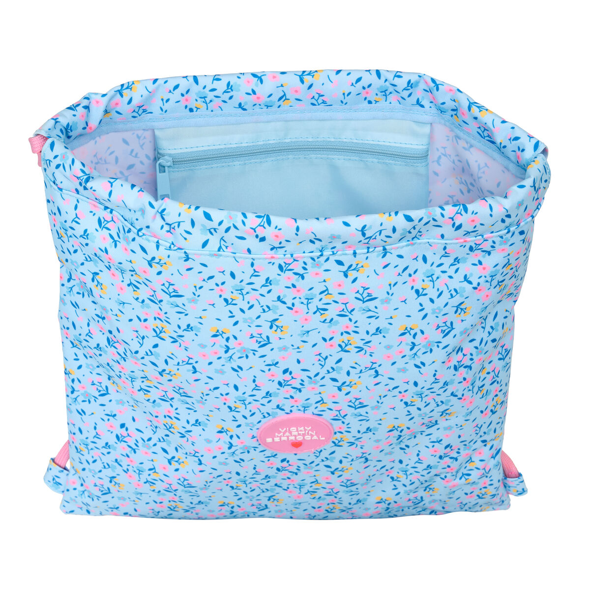 Backpack with Strings Vicky MartÃ­n Berrocal ParaÃ­so Blue Pink 35 x 40 x 1 cm