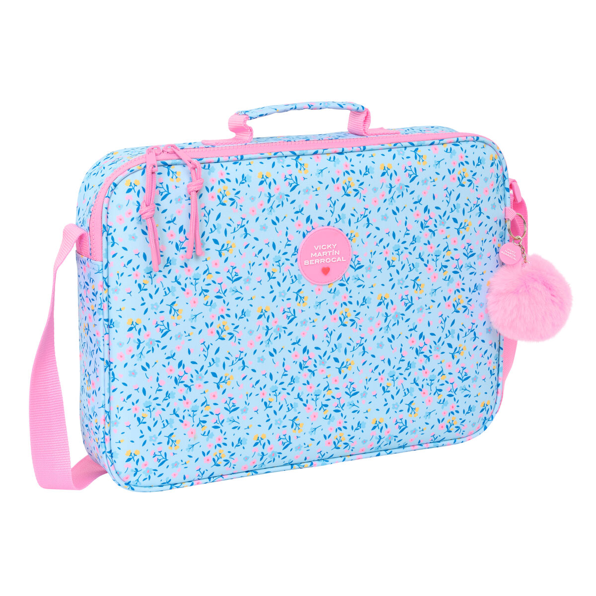 School Satchel Vicky MartÃ­n Berrocal ParaÃ­so Pink Light Blue 38 x 28 x 6 cm