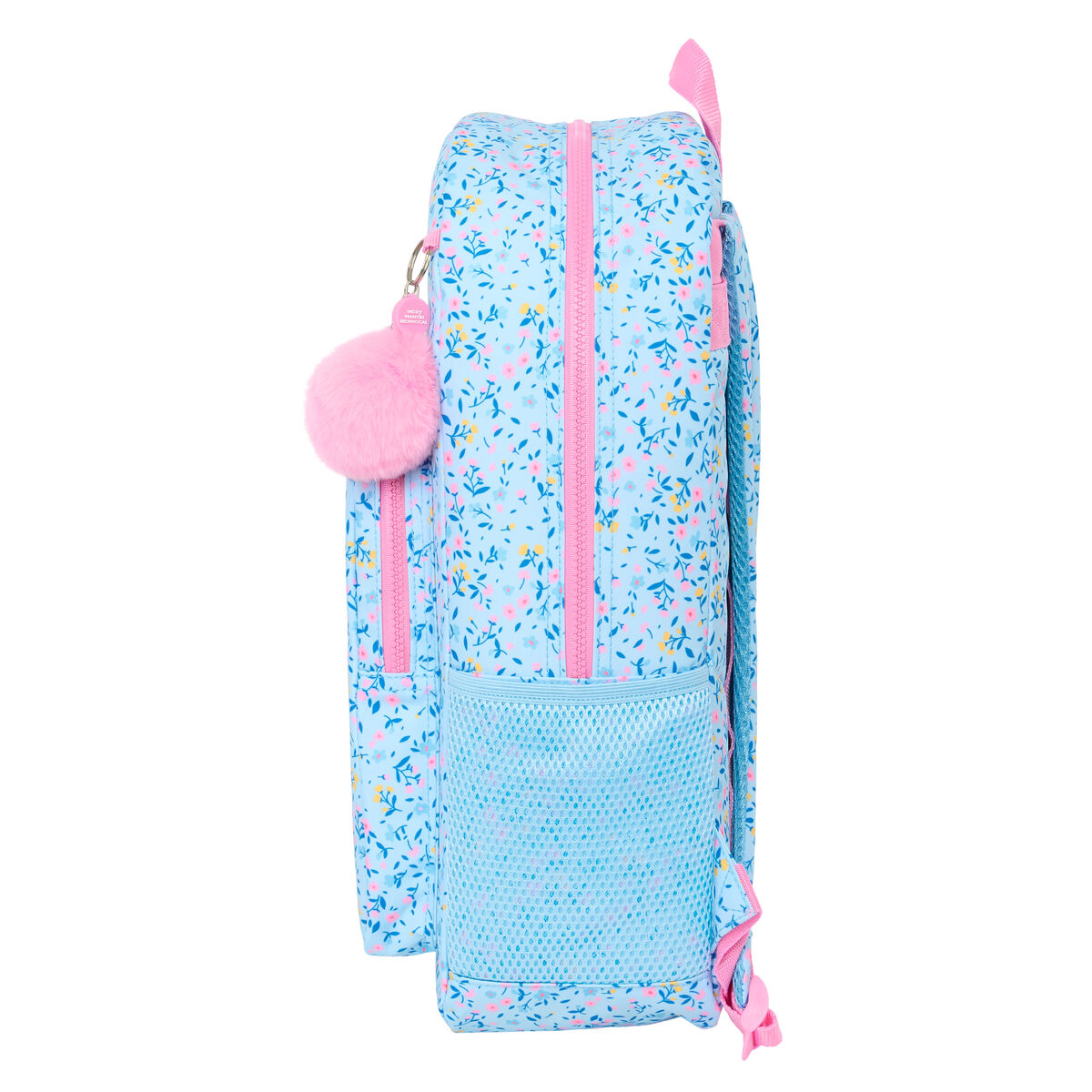 School Bag Vicky MartÃ­n Berrocal ParaÃ­so Blue Pink 30 x 46 x 14 cm