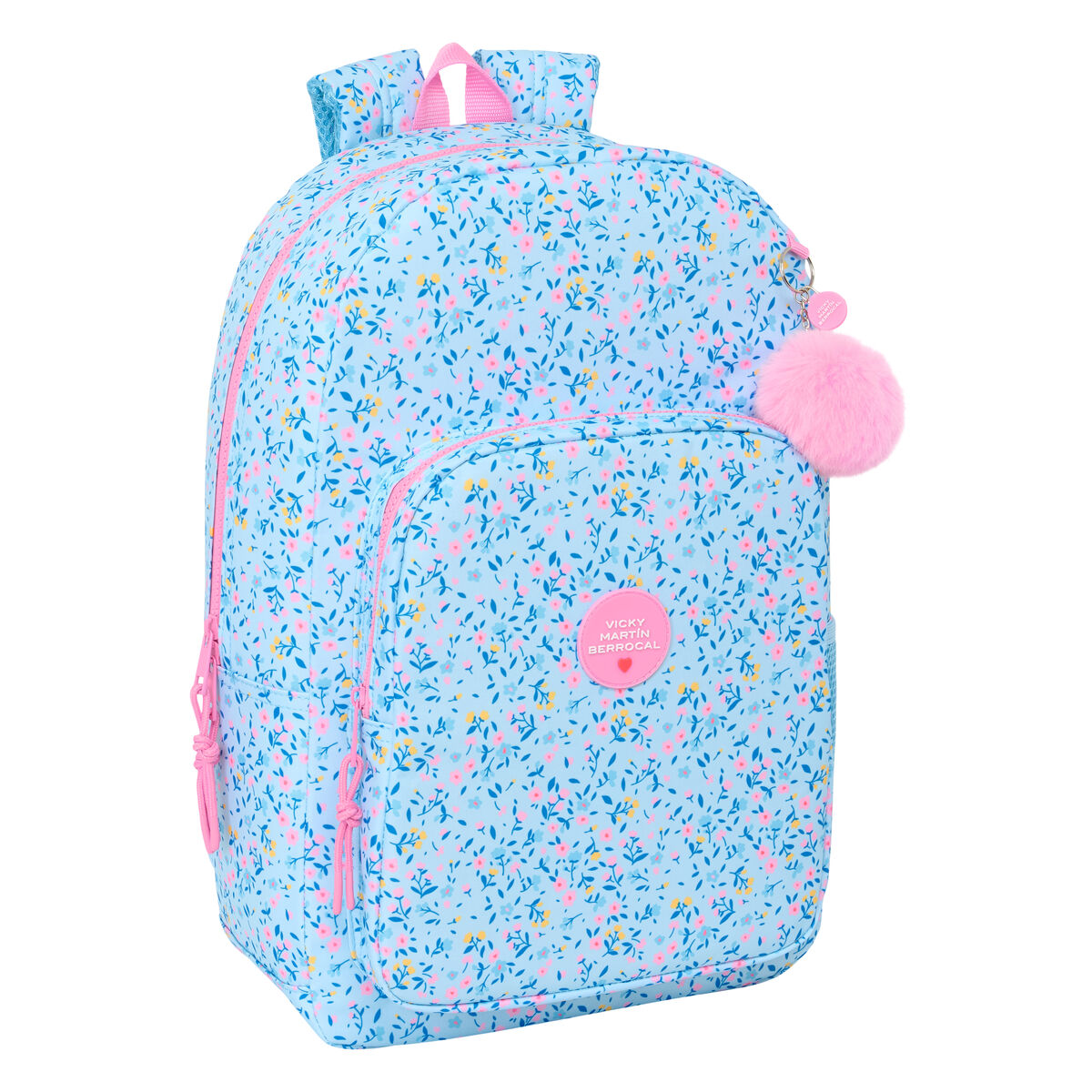 School Bag Vicky MartÃÂn Berrocal ParaÃÂso Blue Pink 30 x 46 x 14 cm School Bag Vicky MartÃÂn Berrocal ParaÃÂso Blue Pink 30 x 46 x 14 cm