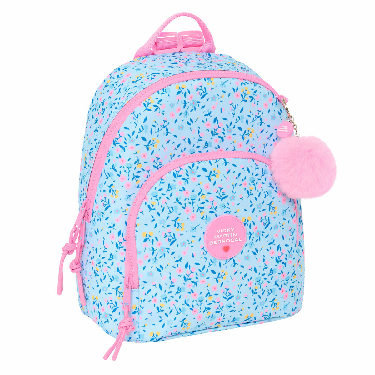 Casual Backpack Vicky Martn Berrocal Paraso Pink Light Blue 25 x 30 x 13 cm