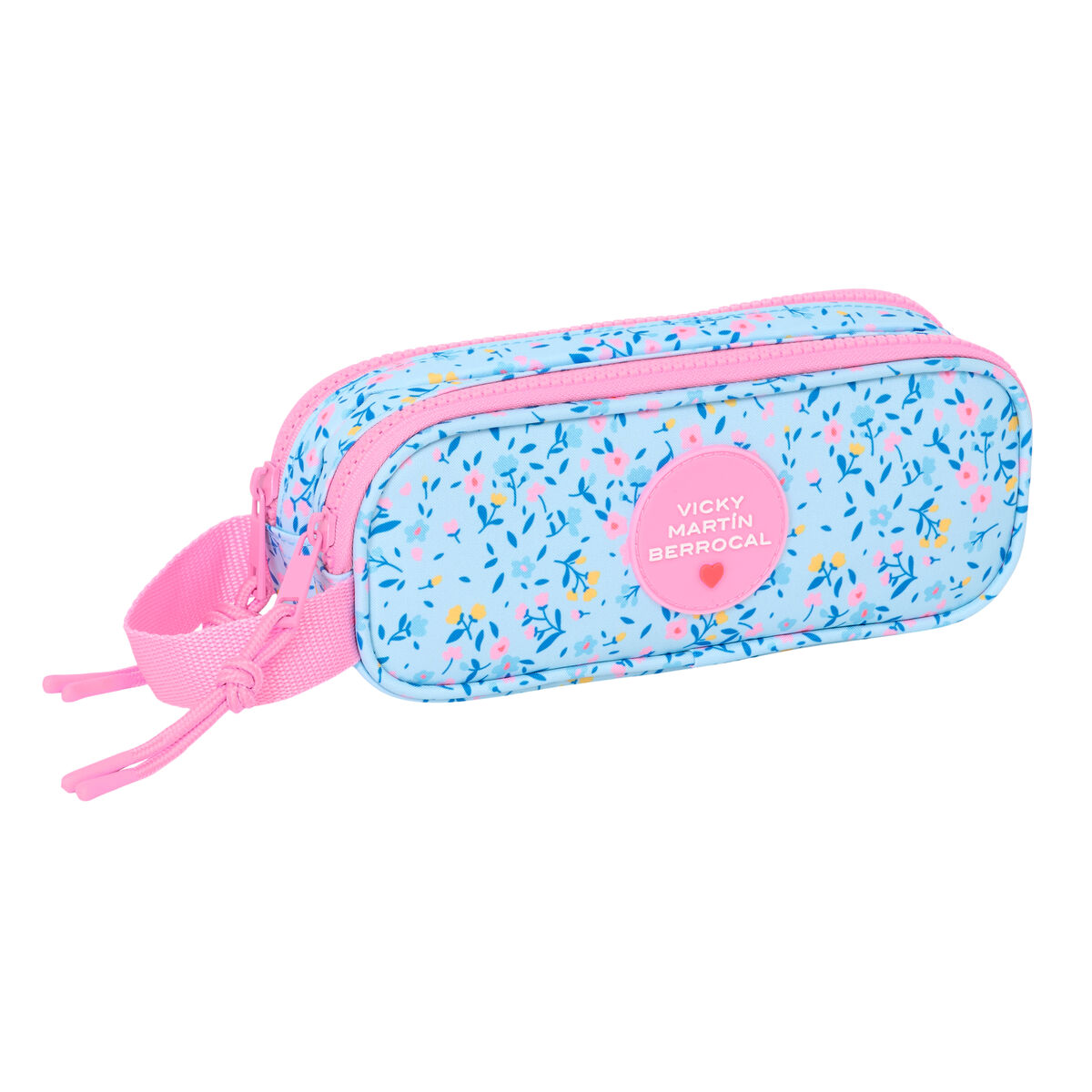 Double Carry-all Vicky MartÃ­n Berrocal ParaÃ­so Pink Light Blue 21 x 8 x 6 cm