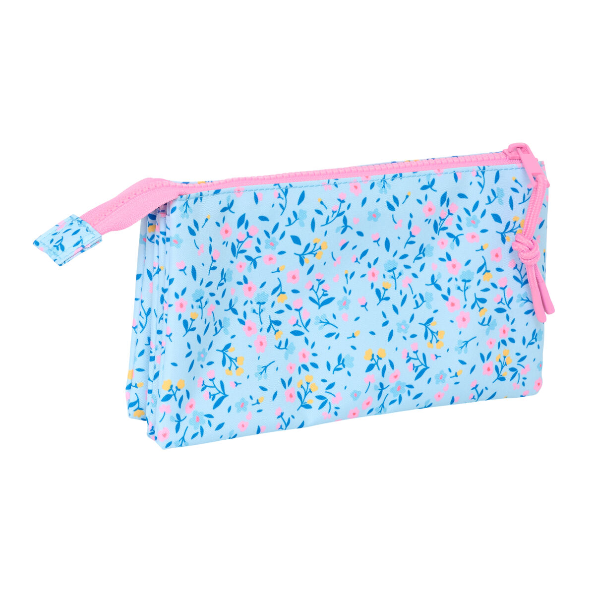 Triple Carry-all Vicky MartÃ­n Berrocal ParaÃ­so Pink Light Blue 22 x 12 x 3 cm