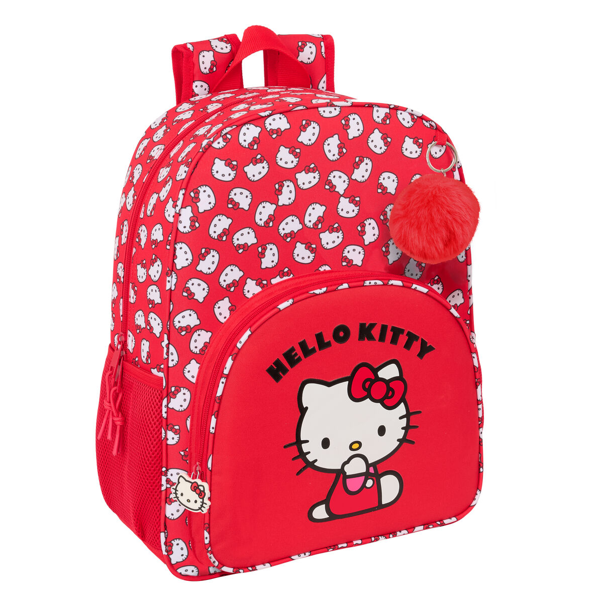 School Bag Hello Kitty Iconic White Red 33 x 42 x 14 cm School Bag Hello Kitty Iconic White Red 33 x 42 x 14 cm