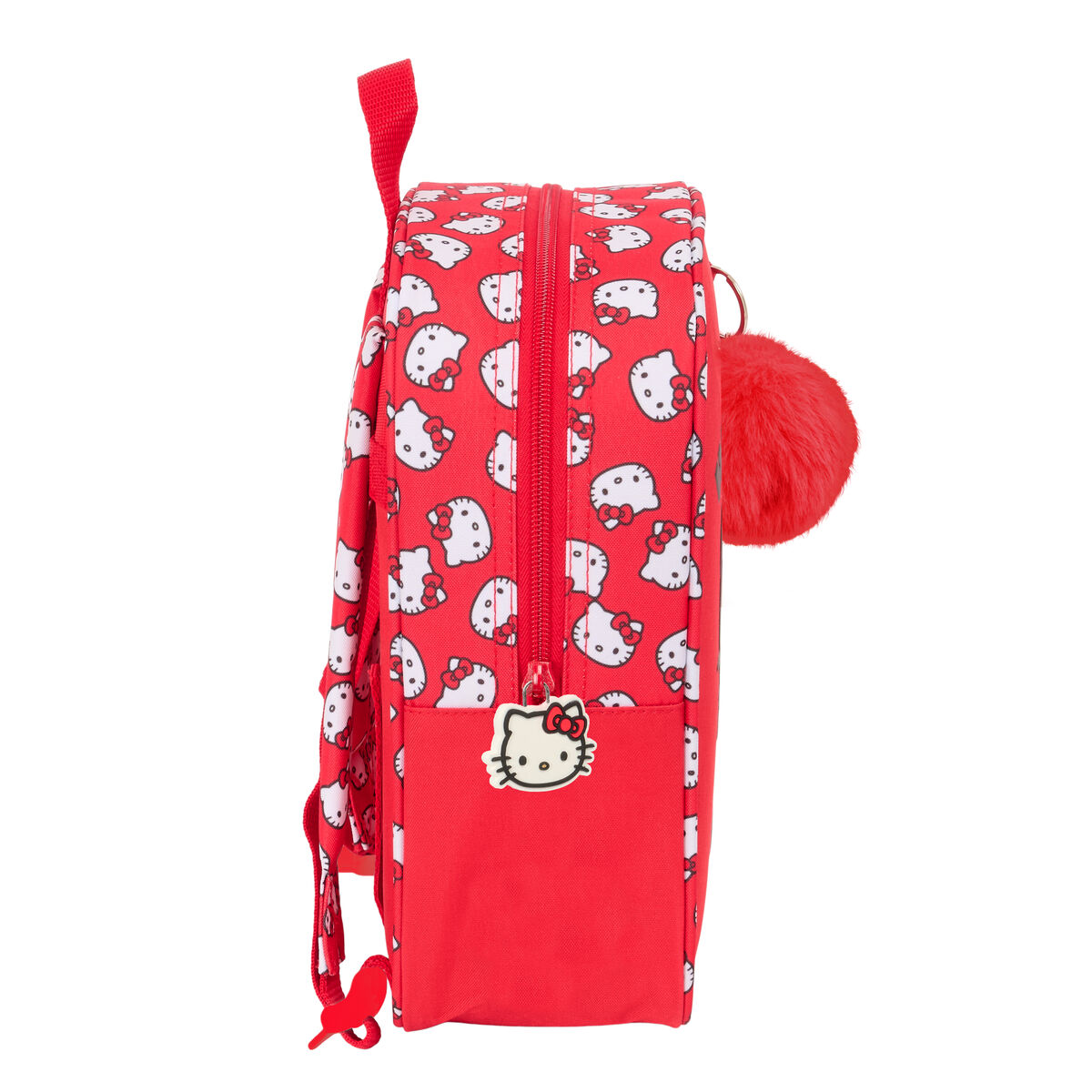School Bag Hello Kitty Iconic White Red 22 x 27 x 10 cm