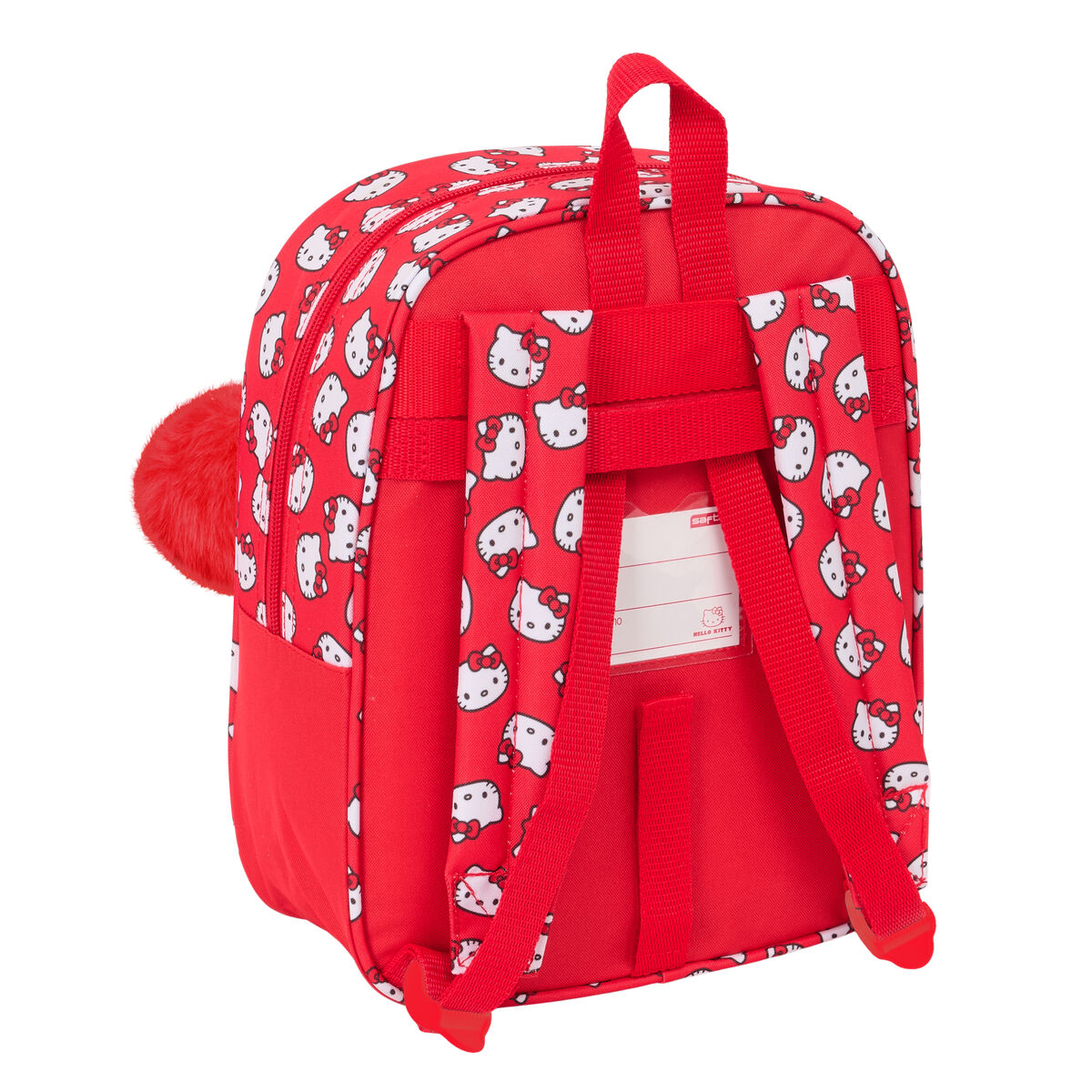 School Bag Hello Kitty Iconic White Red 22 x 27 x 10 cm