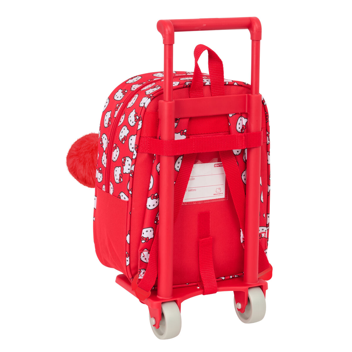 School Bag Hello Kitty Iconic White Red 22 x 27 x 10 cm