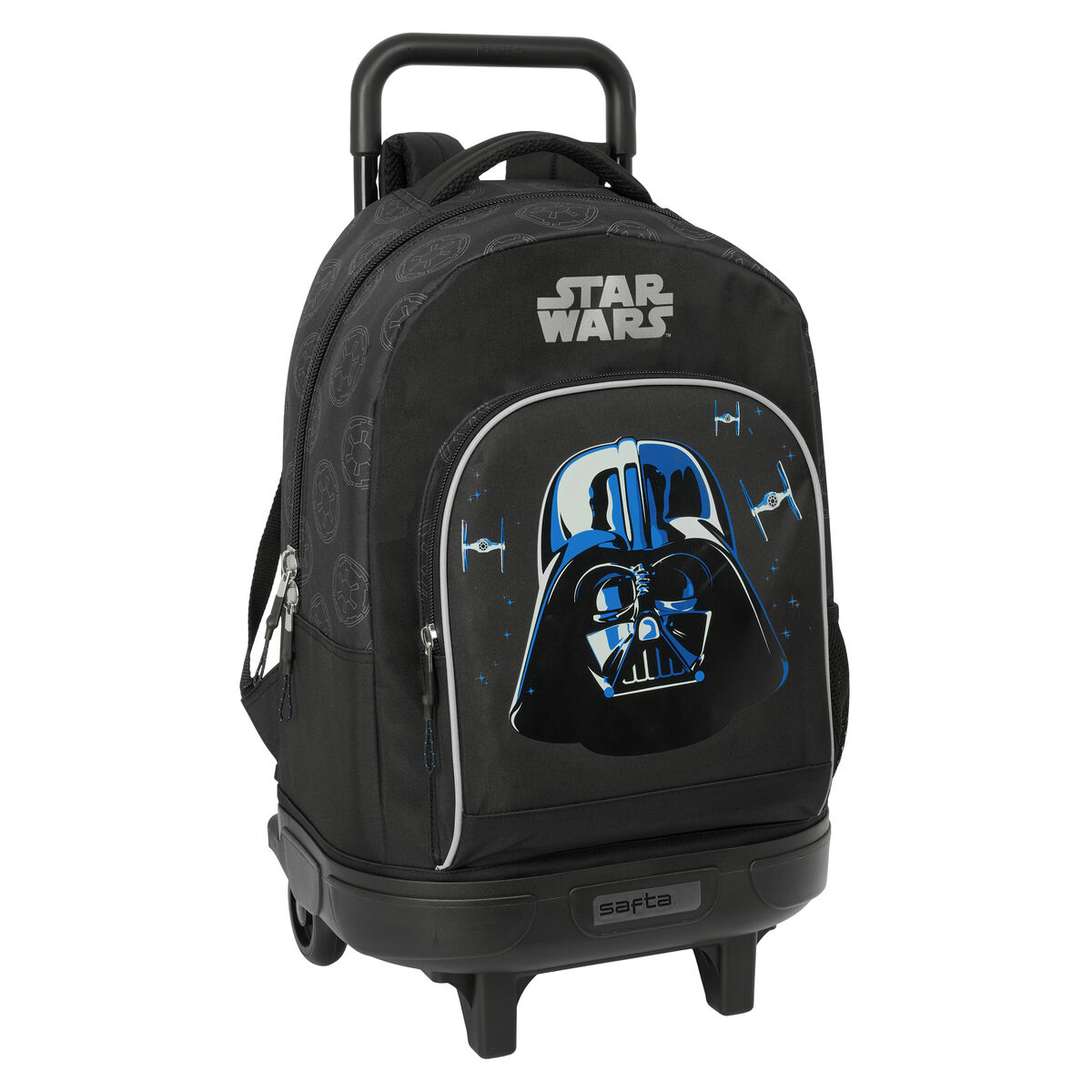 School Rucksack with Wheels Star Wars Rebellion Black 33 x 45 x 22 cm