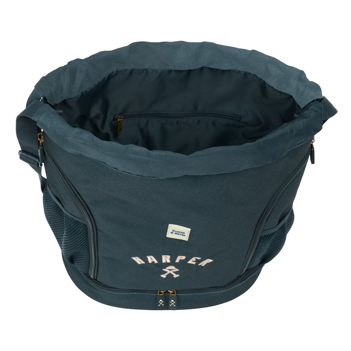 Backpack with Strings Harper & Neyer Navy Blue 35 x 40 x 1 cm