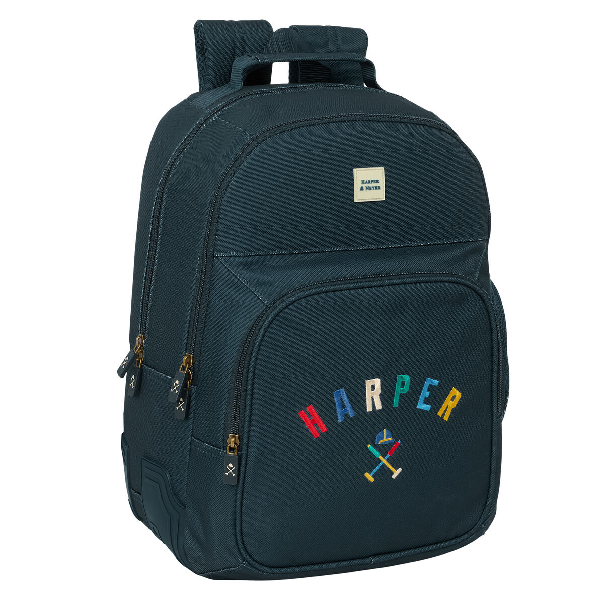 School Bag Harper & Neyer Navy Blue 32 x 42 x 15 cm School Bag Harper & Neyer Navy Blue 32 x 42 x 15 cm