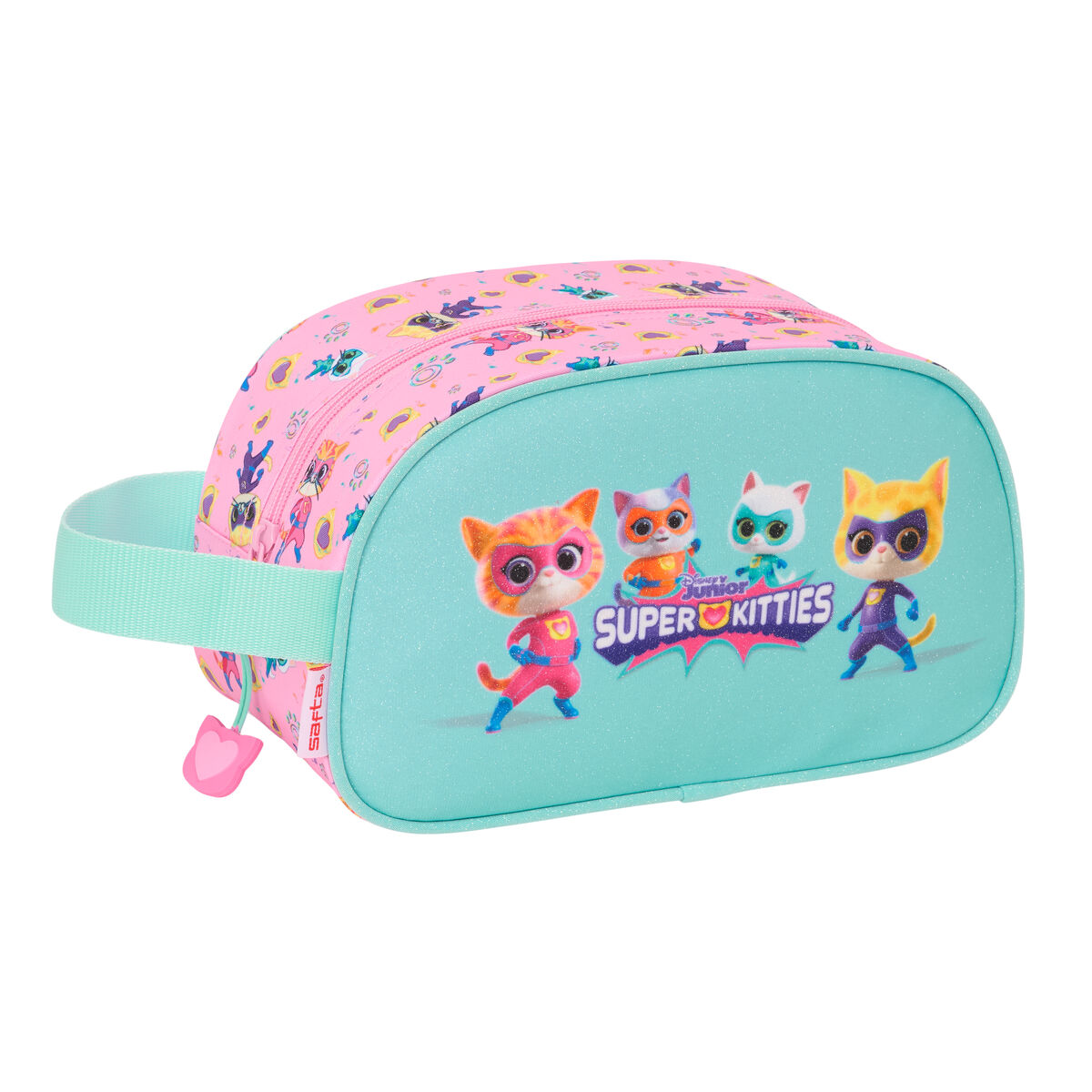 Travel Vanity Case SuperKitties Pink Turquoise 26 x 15 x 12 cm Travel Vanity Case SuperKitties Pink Turquoise 26 x 15 x 12 cm