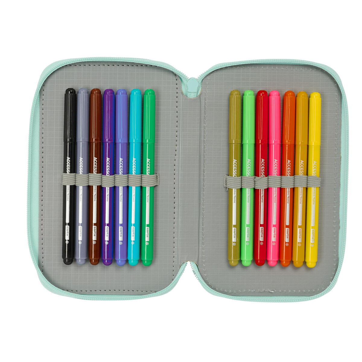 School Case with Accessories Disney Blue 12,5 x 19,5 x 5,5 cm 37 Pieces