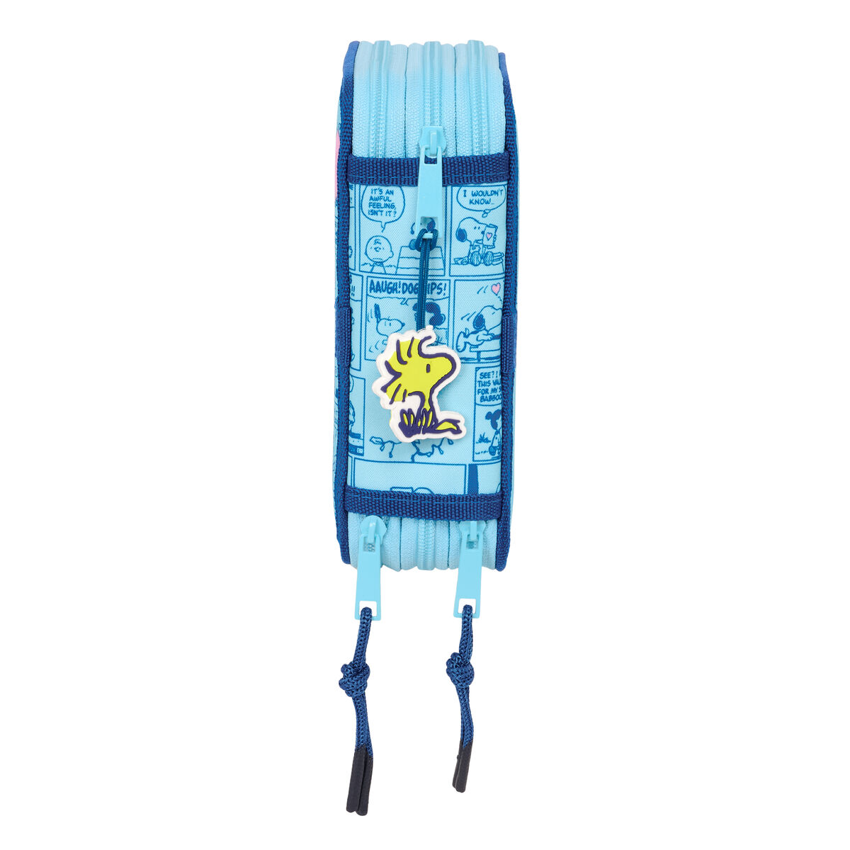 School Case with Accessories Snoopy Love Blue 12,5 x 19,5 x 5,5 cm 37 Pieces