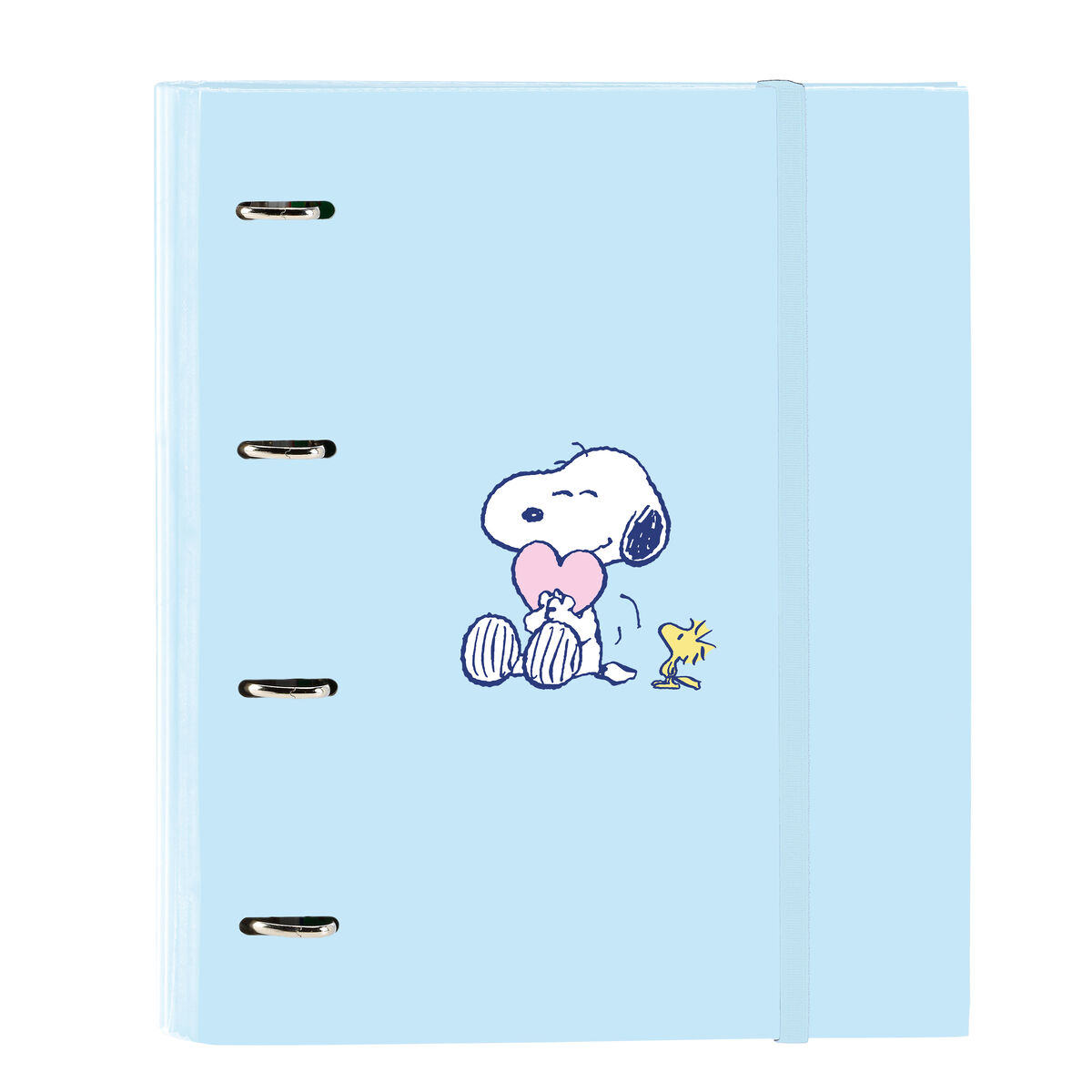 Ring binder Snoopy Love Blue 27 x 32 x 3.5 cm Ring binder Snoopy Love Blue 27 x 32 x 3.5 cm