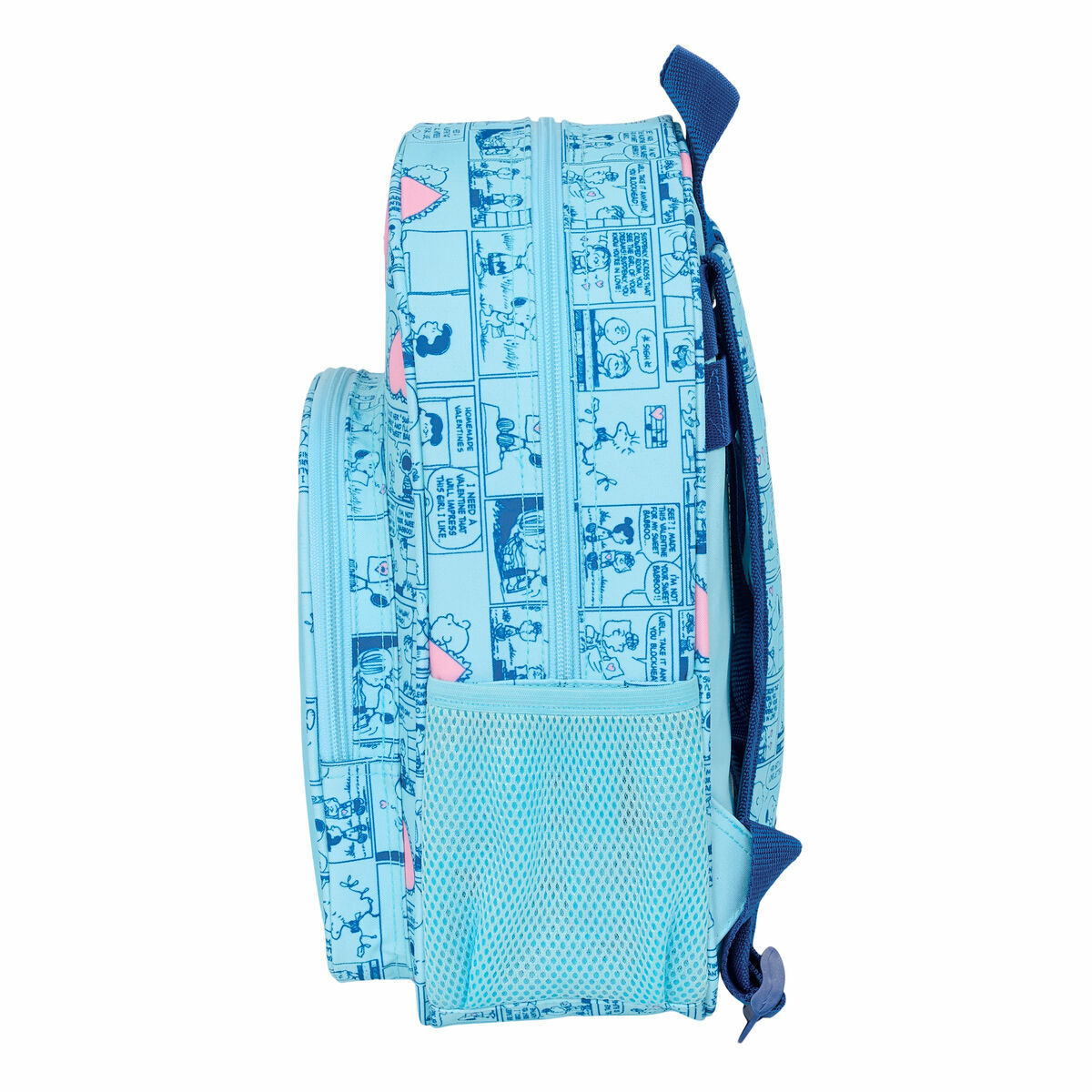 School Bag Snoopy Love Light Blue 26 x 34 x 11 cm
