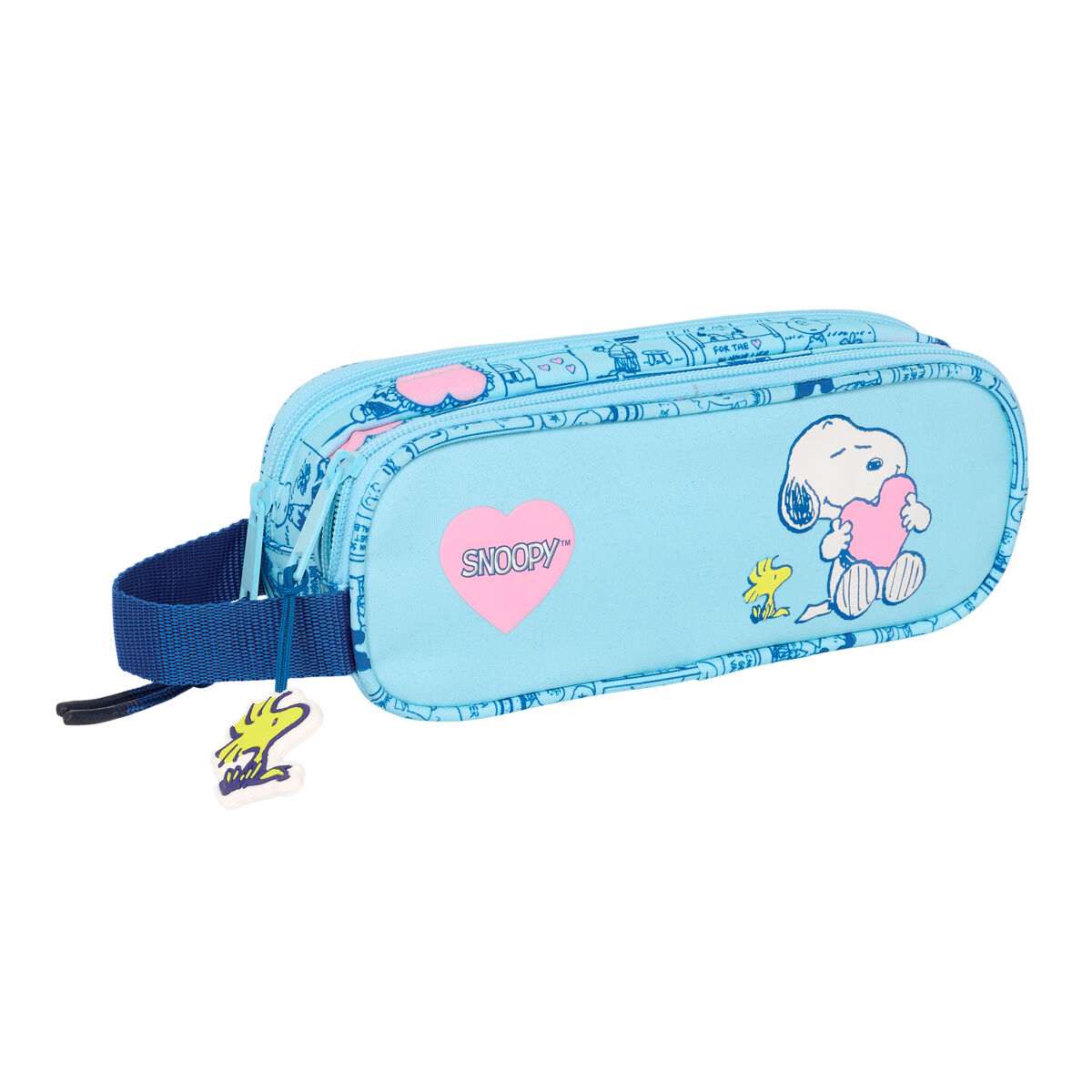 Double Carry-all Snoopy Love Light Blue 21 x 8 x 6 cm Double Carry-all Snoopy Love Light Blue 21 x 8 x 6 cm