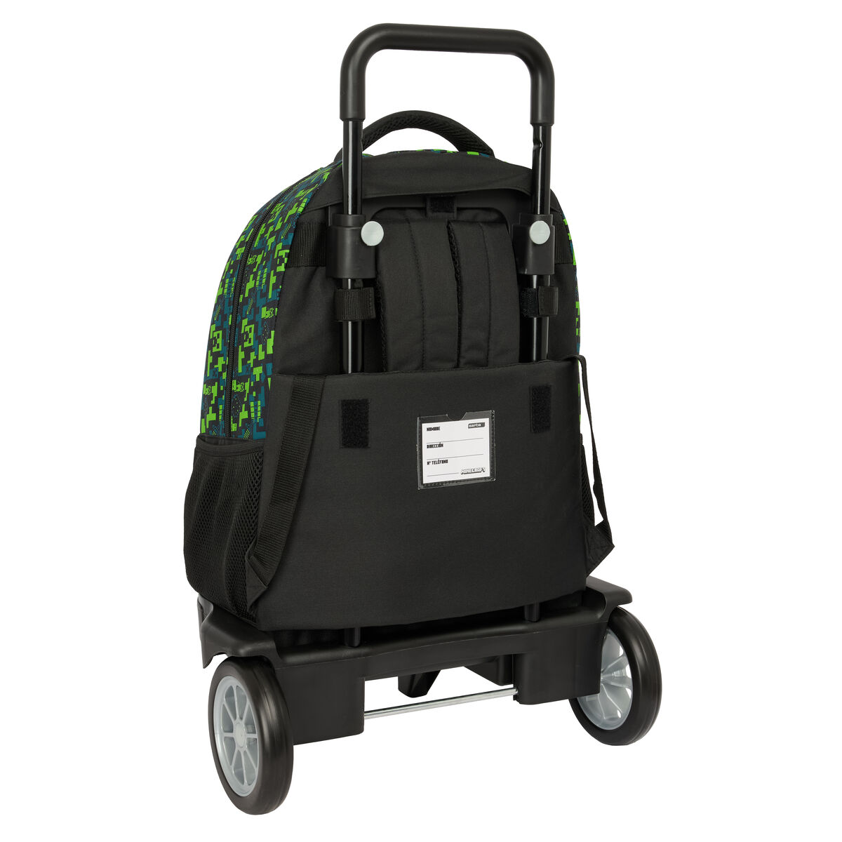 School Rucksack with Wheels Minecraft Tnt Multicolour 33 x 45 x 22 cm