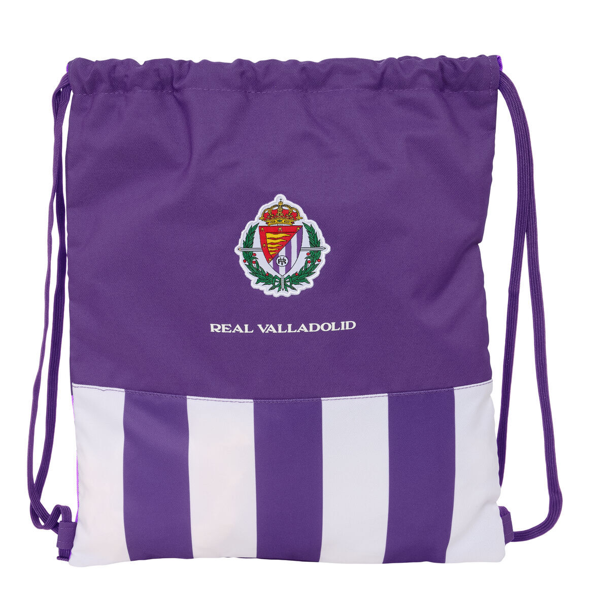 Backpack with Strings Real Valladolid C.F. White Purple 35 x 40 x 1 cm Backpack with Strings Real Valladolid C.F. White Purple 35 x 40 x 1 cm