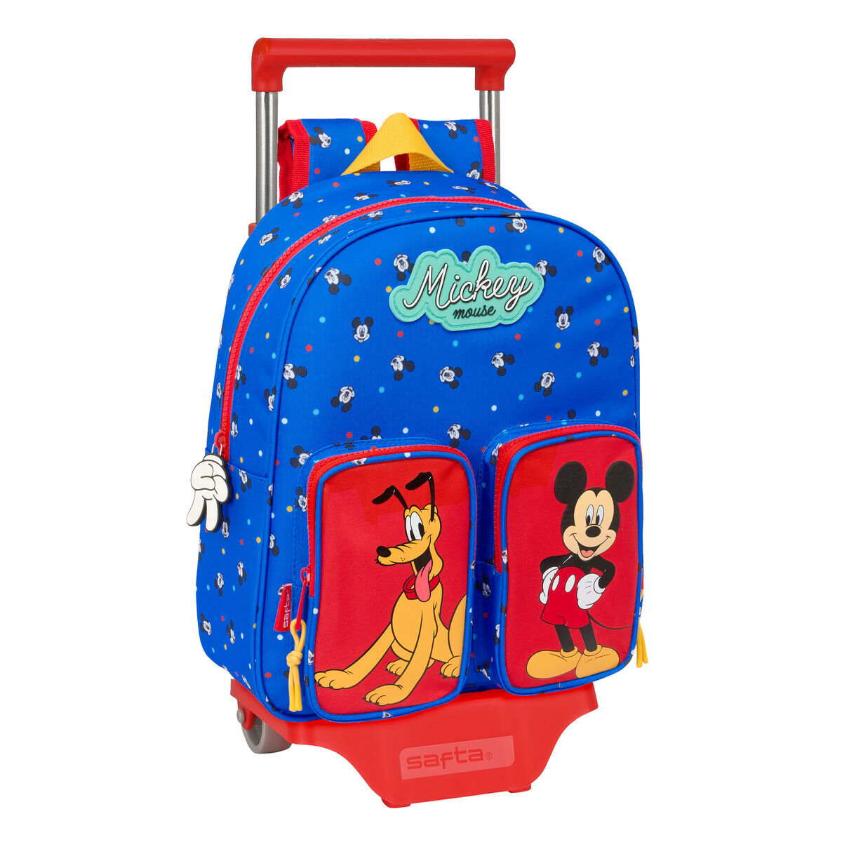 School Rucksack with Wheels Mickey Mouse Clubhouse Good day Blue 28 x 34 x 10 cm School Rucksack with Wheels Mickey Mouse Clubhouse Good day Blue 28 x 34 x 10 cm