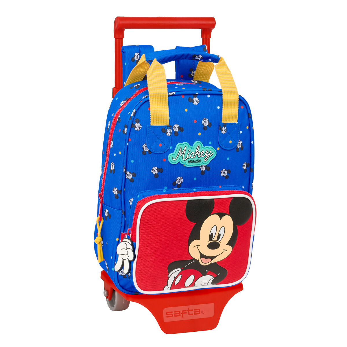 School Rucksack with Wheels Mickey Mouse Clubhouse Good day Blue 20 x 28 x 8 cm School Rucksack with Wheels Mickey Mouse Clubhouse Good day Blue 20 x 28 x 8 cm
