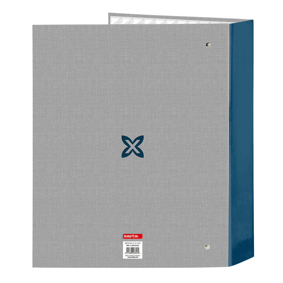 Ring binder Munich Street Blue Grey A4 27 x 33 x 6 cm