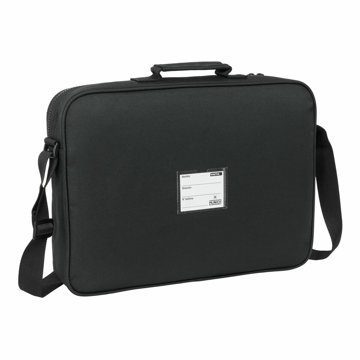 School Satchel Munich Topo Black 38 x 28 x 6 cm