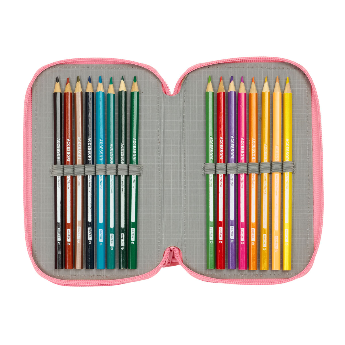 School Case with Accessories Moos Passion Multicolour 12,5 x 19,5 x 5,5 cm 37 Pieces