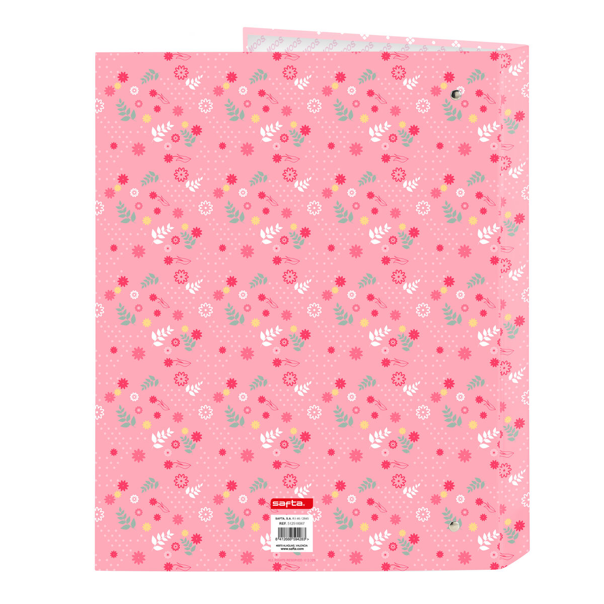 Ring binder Moos Passion Multicolour A4 26.5 x 33 x 4 cm