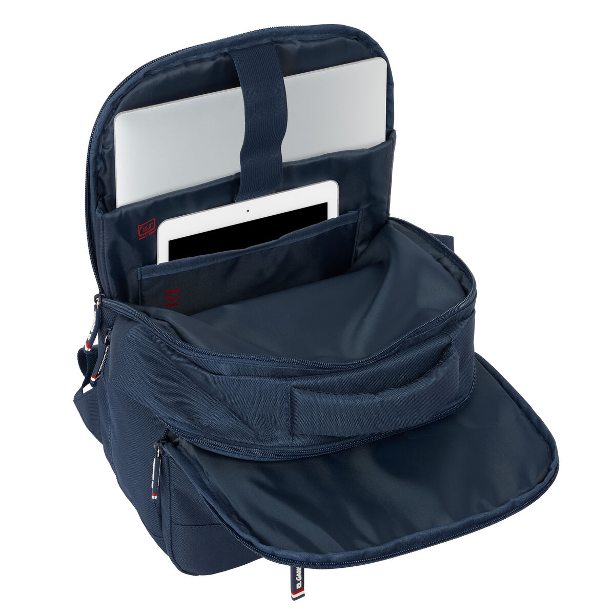 Rucksack for Laptop and Tablet with USB Output El Ganso Eclipse Navy Blue