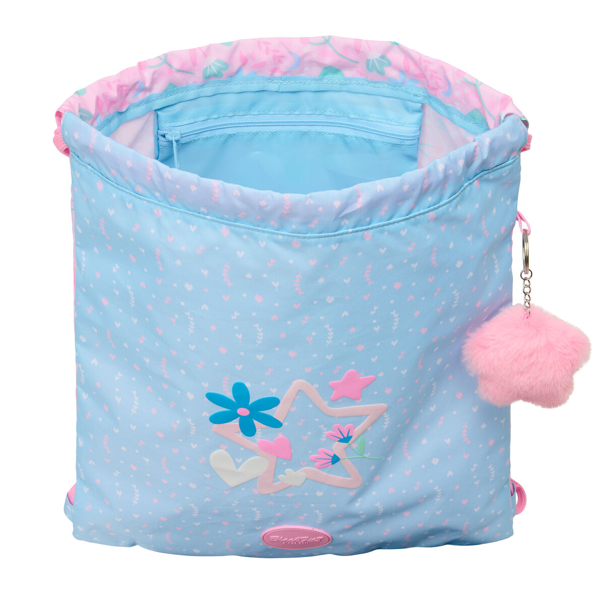 Backpack with Strings BlackFit8 Smile Blue Pink 35 x 40 x 1 cm