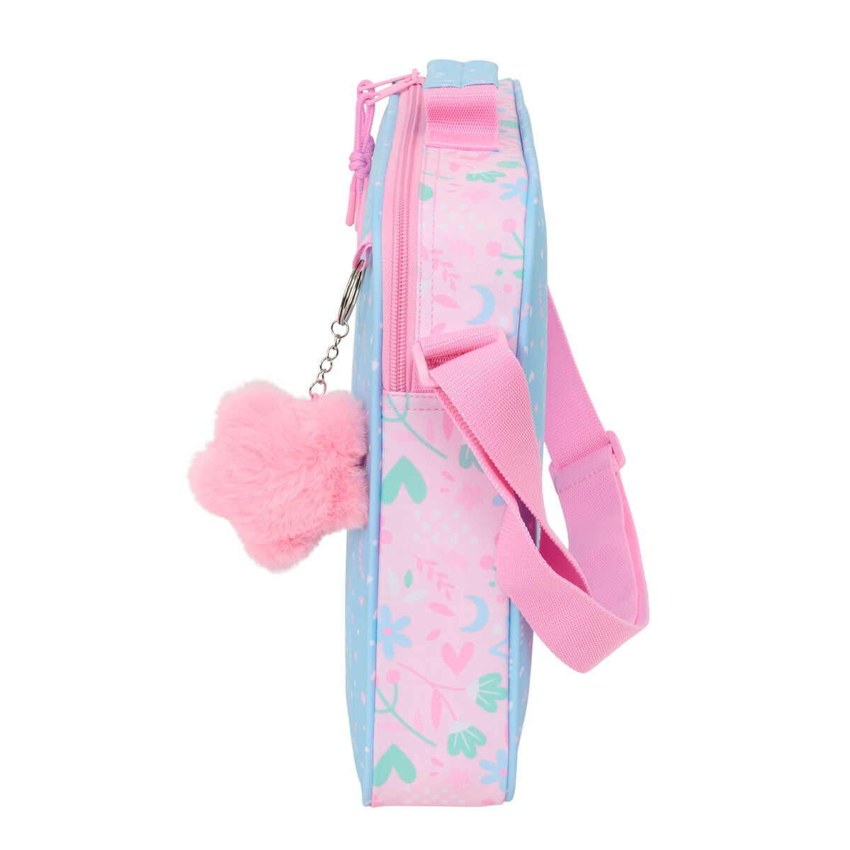 School Satchel BlackFit8 Smile Pink Light Blue 38 x 28 x 6 cm