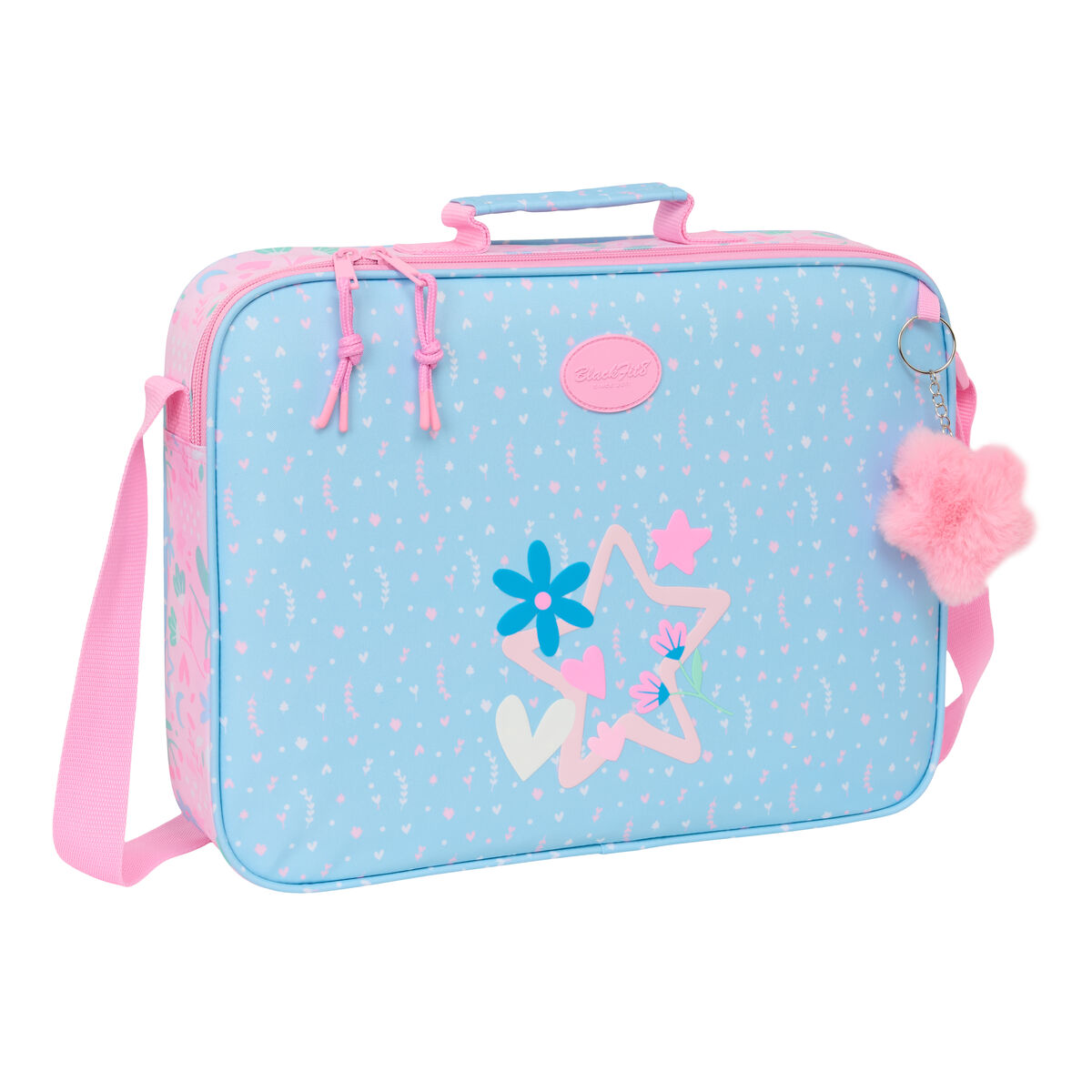 School Satchel BlackFit8 Smile Pink Light Blue 38 x 28 x 6 cm School Satchel BlackFit8 Smile Pink Light Blue 38 x 28 x 6 cm