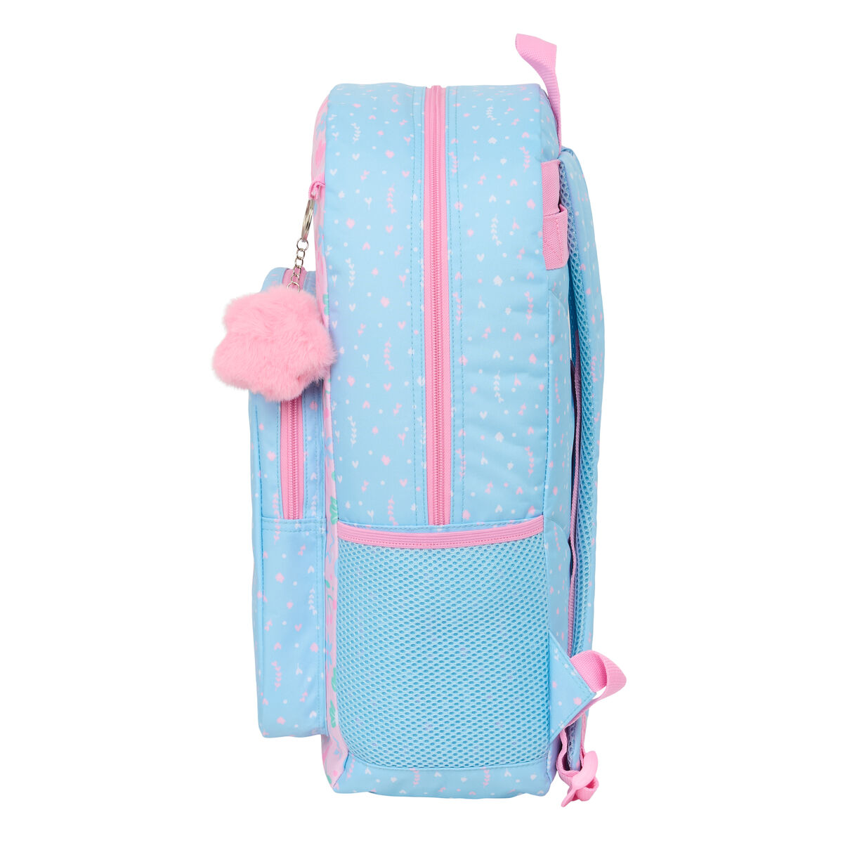 School Bag BlackFit8 Smile Blue Pink 30 x 46 x 14 cm