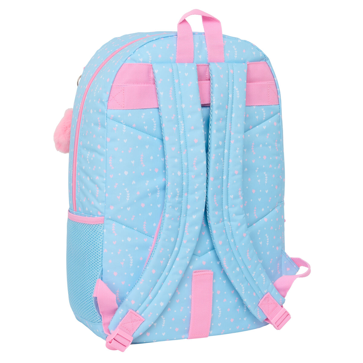 School Bag BlackFit8 Smile Blue Pink 30 x 46 x 14 cm