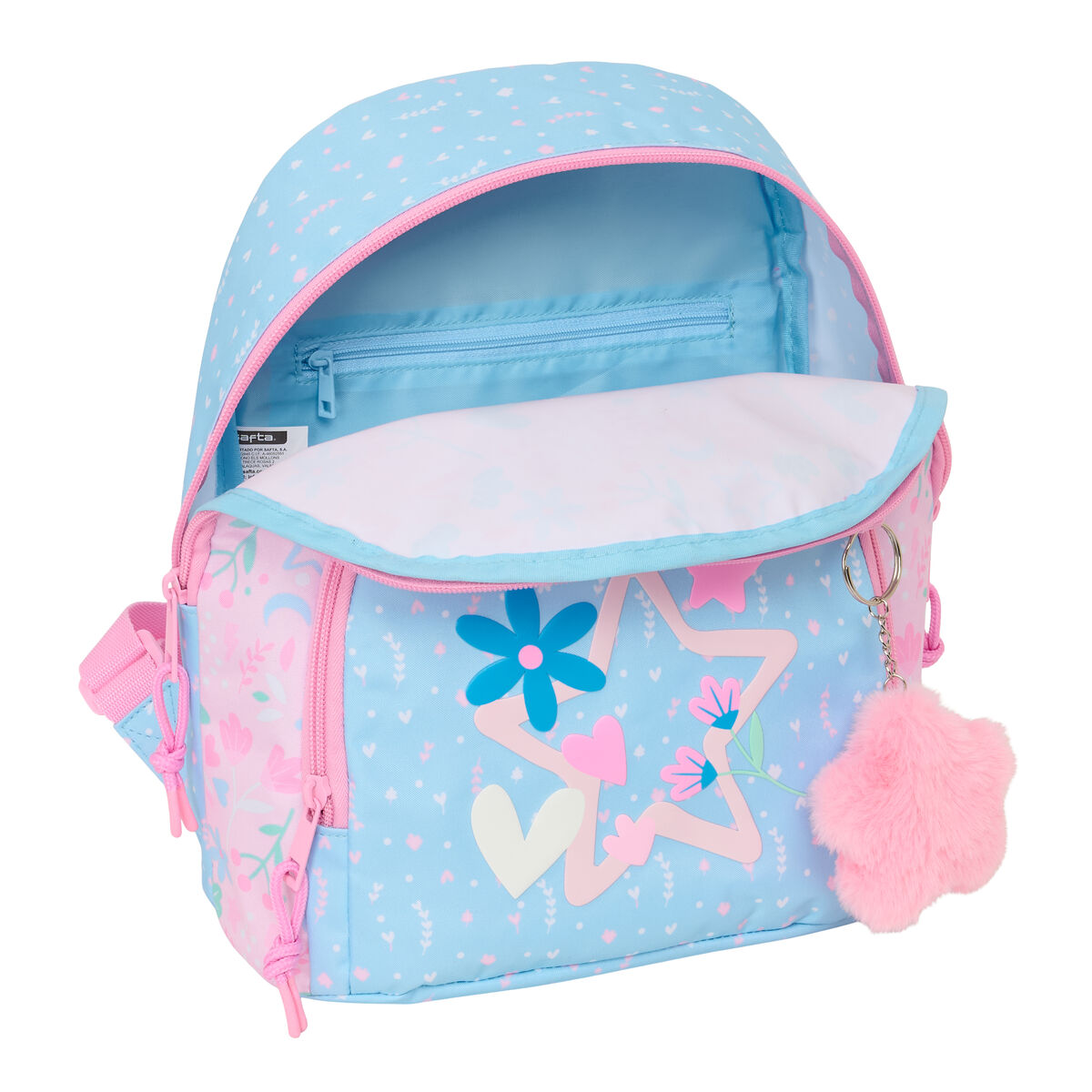 Rucksack BlackFit8 Smile Pink Light Blue 25 x 30 x 13 cm Mini