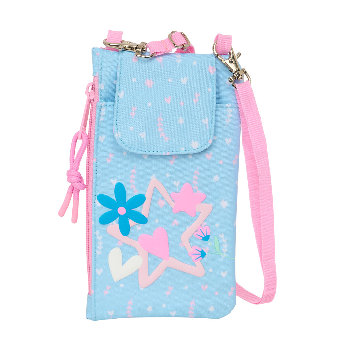 Mobile Bag BlackFit8 Smile Blue Pink
