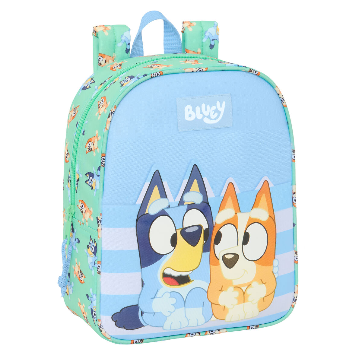 School Bag Bluey Sisters Green 22 x 27 x 10 cm School Bag Bluey Sisters Green 22 x 27 x 10 cm