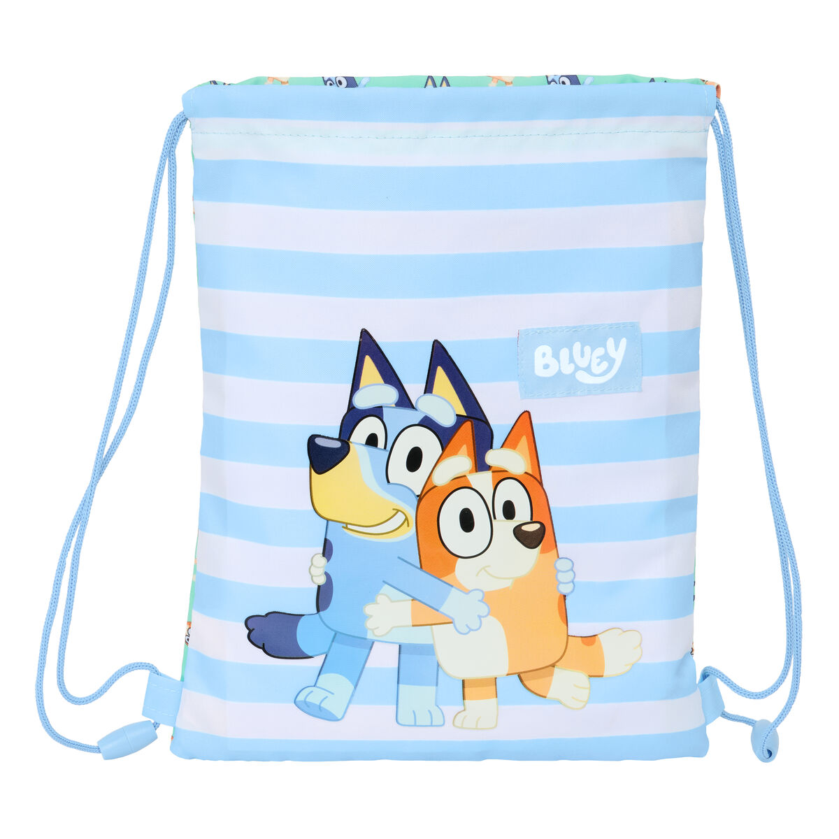 Backpack with Strings Bluey Sisters Green 26 x 34 x 1 cm