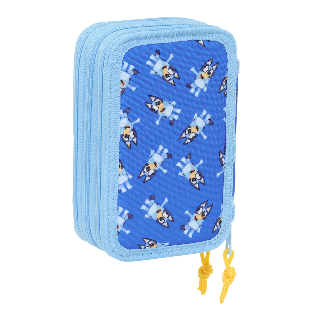 Triple Pencil Case Bluey Let’s play Blue 12,5 x 19,5 x 5,5 cm 37 Pieces