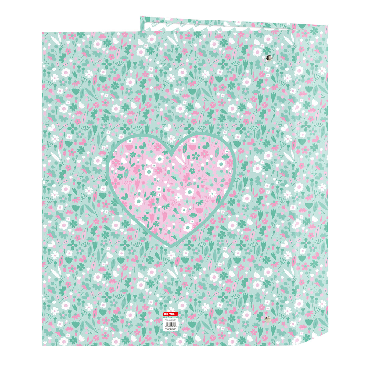 Ring binder Safta Cuore Mint A4 27 x 33 x 6 cm Ring binder Safta Cuore Mint A4 27 x 33 x 6 cm