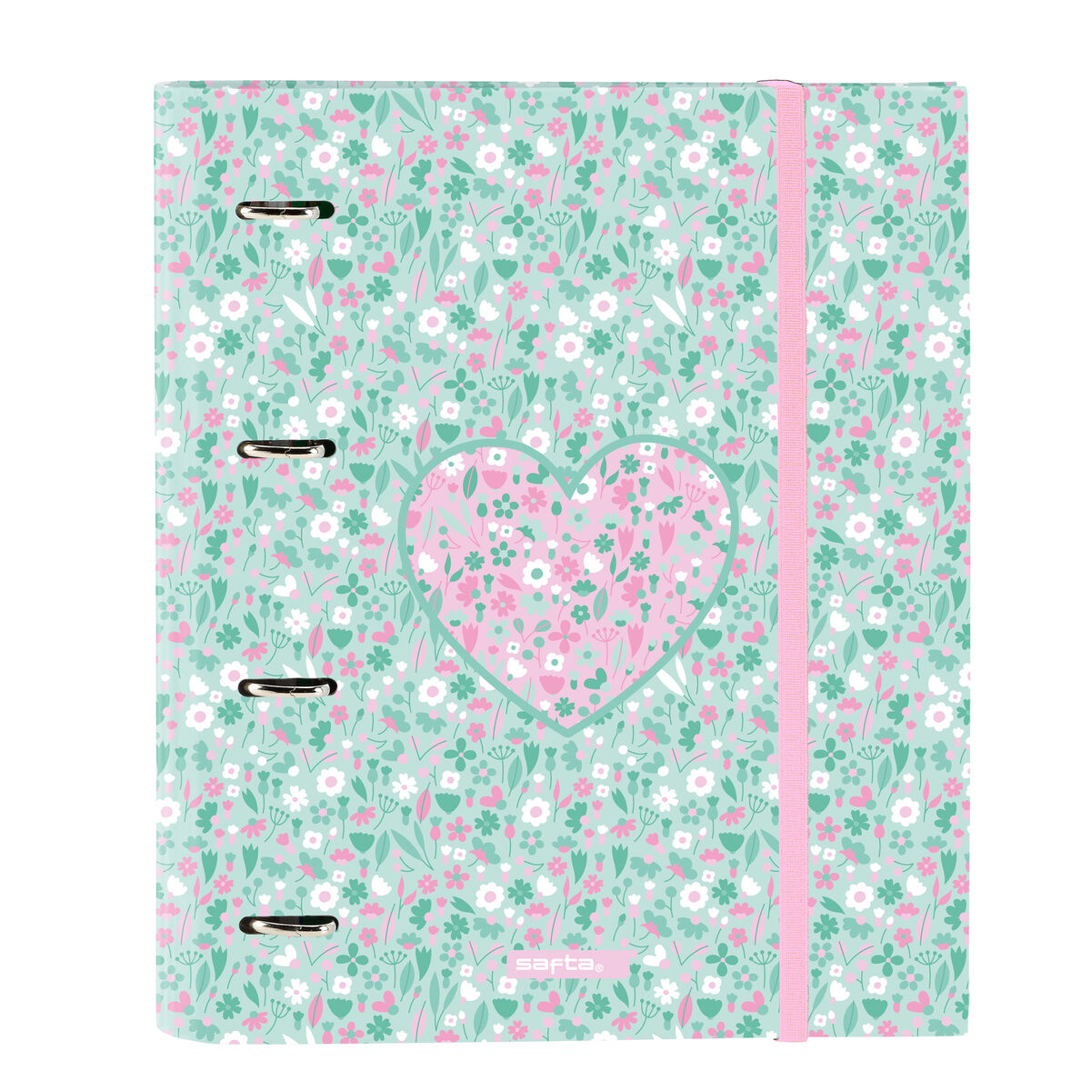 Ring binder Safta Cuore Mint 27 x 32 x 3.5 cm Ring binder Safta Cuore Mint 27 x 32 x 3.5 cm